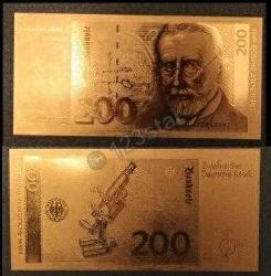 24K Altın Varak 200 Deutsche Mark Kaliteli İlk Basımlardan Sertifikalı Çok Nadir