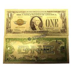 24K Altın Varak Gold Sertifika USA 1 Dolar 1928 Sertifikalı
