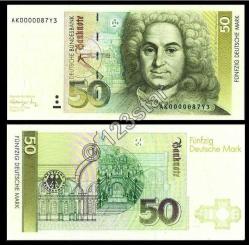 ALMANYA 5*10*20*50*100*200*500*1000 DEUTSCHE MARK REPRO.1991 ince kuşe parlak kağıt