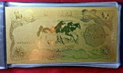 Albümünde Özel Üretim Altın Varak Irak Paraları Koleksiyonluk Sertifikalıdır.