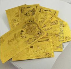 Albümünde Özel Üretim Altın Varak Irak Paraları Koleksiyonluk Sertifikalıdır.