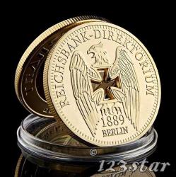 Efemera - WW2 Germany 1889 Reichsbank Directorium Alman Kartalı Hatıra Para - kitantik - kitaLog