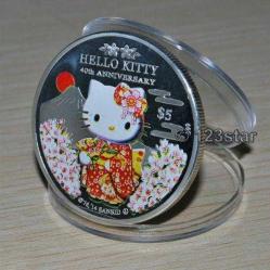 Gümüş Kaplama Hello Kitty 2015 Hatıra Parası