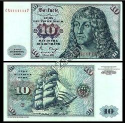 ALMANYA 5*10*20*50*100*500*1000 DEUTSCHE MARK 1981 YILI ince kuşe kağıt