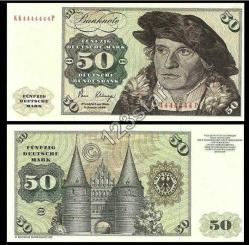 ALMANYA 5*10*20*50*100*500*1000 DEUTSCHE MARK 1981 YILI ince kuşe kağıt