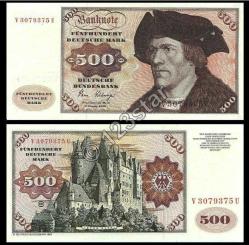 ALMANYA 5*10*20*50*100*500*1000 DEUTSCHE MARK 1981 YILI ince kuşe kağıt