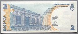 ARJANTİN=2002 2 Pesos P-352a UNC - ÇİL'