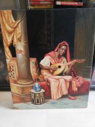 Antika - UD ÇALAN ZENCİ KADIN TABLOSU - kitantik - kitaLog