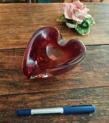 Kusursuz,Vintage,Murano Şekerlik (15cmX13cm, yükseklik:6cm)(Llütfen stokda olup olmadıgını teyit edi