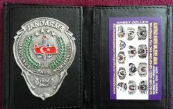 IKI ADET CÜZDAN HARIKA!!-JANDARMA NOT DEFTERLI CÜZDANA-ROZETLI JANDARMA CÜZDANI HEDİYE-SIVIL ALAMAZ