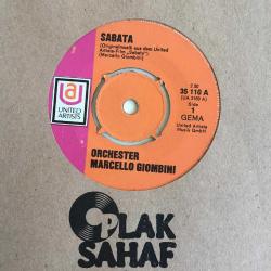 orchester marcello giombini - sabata -banjo / 45'lik