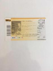 Koleksiyonluk Turkcell Kuruçeşme Arena Hatırası Ozan Çolakoğlu 2 Haziran 2012 Konser Bileti