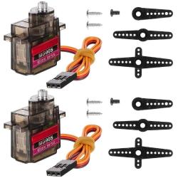 Antika - 2 Pcs MG90S 9g Micro Servo Motor Metal Gear Micro Servos Replace SG90 for Smart RC Robot Helicopter - kitantik - kitaLog