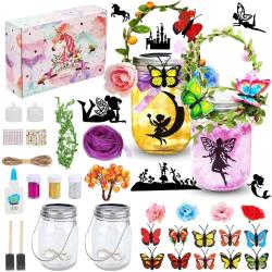 Antika - Hicdaw 140PCS Fairy Lantern Craft Kits for Girls Fairy Jar Crafts for Girls Ages 6-12 DIY Craft Girl - kitantik - kitaLog