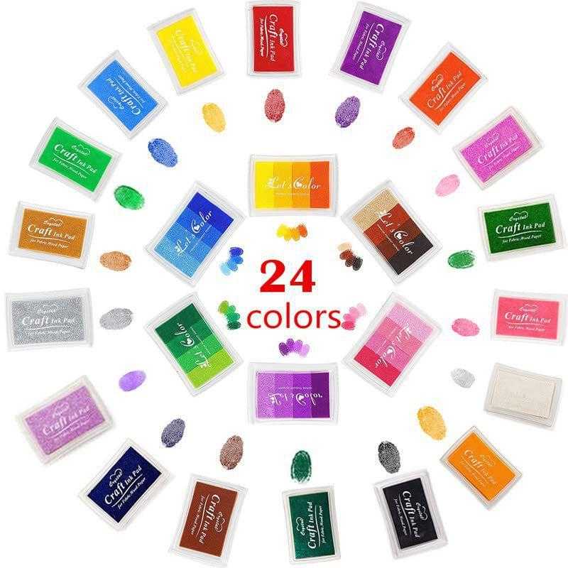 Antika - Finger Ink Pads for Kids Washable Craft Ink Stamp Pads, DIY for  Rubber Stamps, Paper