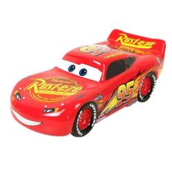 Antika - Pixar Cars Lightning McQueen Piggy Bank - Kids Ceramic Coin Bank with Rubber Stopper - kitantik - kitaLog