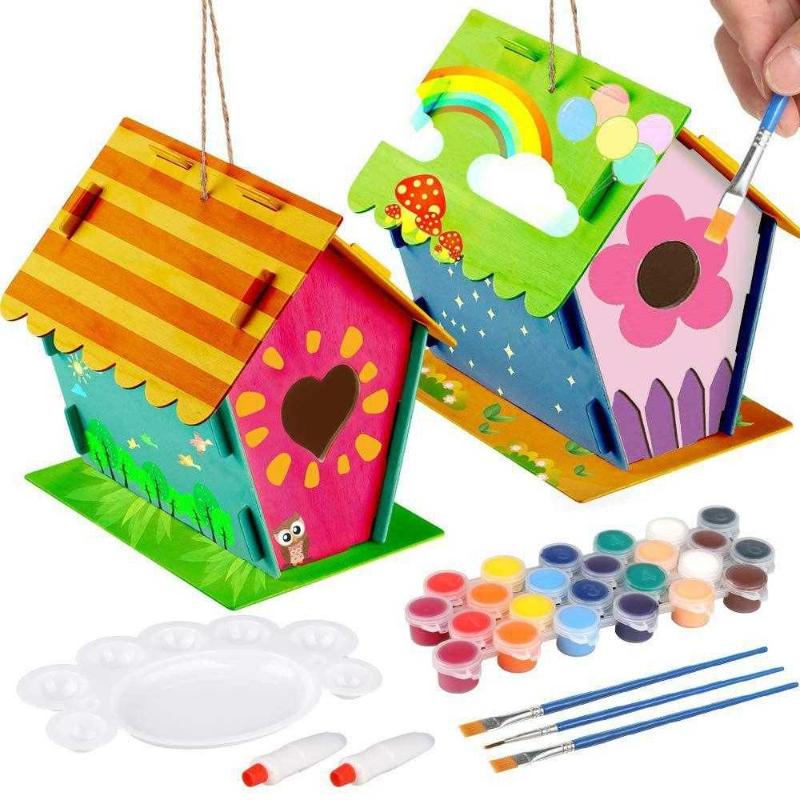Antika - FALDAA Crafts for Kids Ages 4-8, 2Pack DIY Bird House Kit, Kids  Arts and