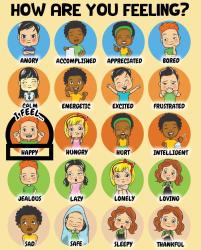Antika - Feelings Chart An Emotions Chart For Kids With How I Am Feeling Emotion Magnets Feeling Poster Daily - kitantik - kitaLog
