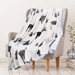 Antika - RosieLily Santa Deer Throw Blanket for Boys Girls Women Adults, Lightweight Travel Blanket, Decorati - kitantik - kitaLog