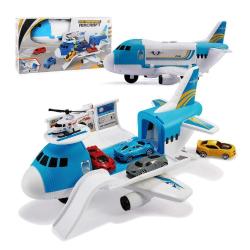Antika - Tuko Transport Cargo Airplane Car Toy Play Set for 3+ Years Old Boys and Girls(Blue) - kitantik - kitaLog