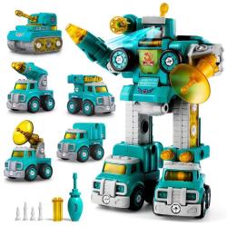 Antika - Take Apart Robot Toys Vehicle Set 5 in 1 Construction Toys for 5 Year Old Boys STEM Toys Vehicles Tr - kitantik - kitaLog