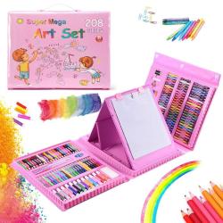 Antika - Art Supplies, 208-Piece Art Set Crafts Drawing kit for Kids, Art Painting Case with Double Sided Tri - kitantik - kitaLog