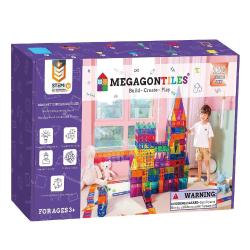 Antika - MegagonTiles 120PCS Premium Magnetic Tiles| STEM AUTHENTICATED| Magnetic Blocks| Magnetic Toys| Magn - kitantik - kitaLog