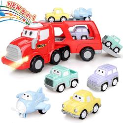 Antika - SHSTFD Toy Cars for 1 2 3 4 5 6 Year Old Boys / 5-in-1 Toddler Carrier Toys for Kids / Learning Toys - kitantik - kitaLog