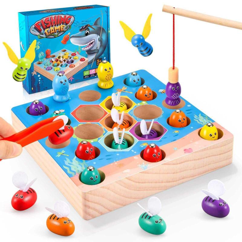 Antika - Toys for 1-3 Year Old Boy Girl, Montessori Toys for Toddlers  Magnetic Fishing Game