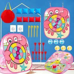Antika - Bean Bag Toss Game Toys for Kids Outdoor Beach Games Dart Board for Kids Outside Indoor Fun Gift Toy - kitantik - kitaLog