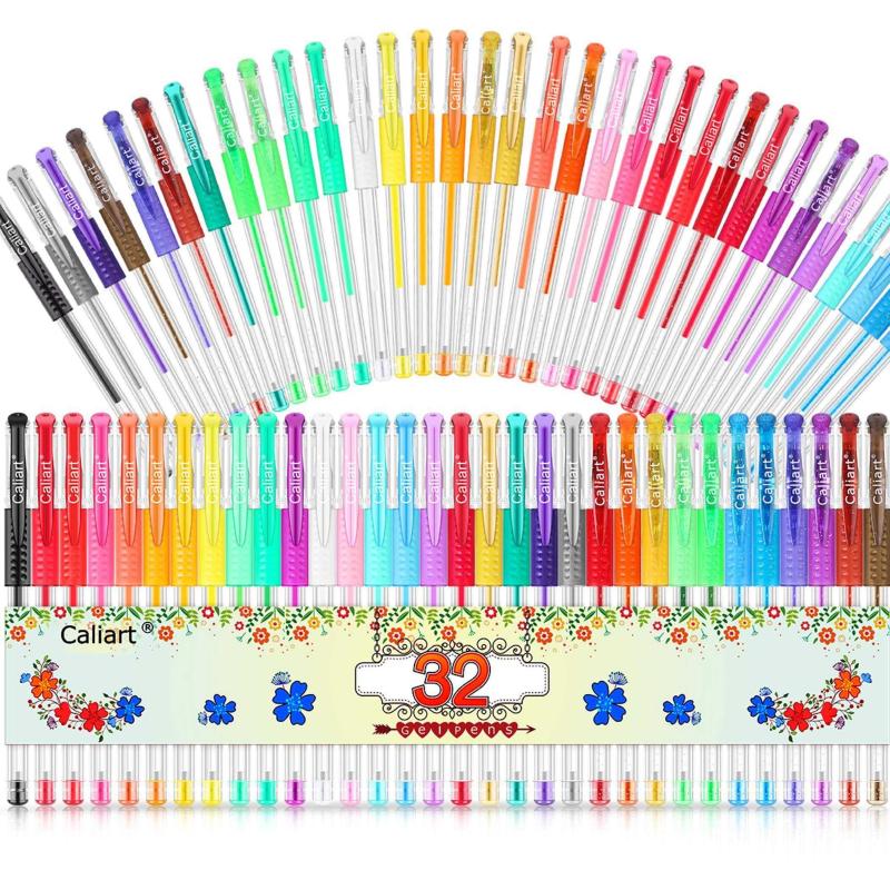 Gel Pen 40% Set Pens Colored Point 33 Color Ink More Fine Ad Adul