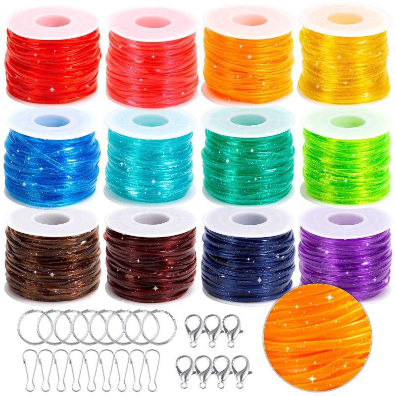 DIY 20 Colors Lanyard String Durable Non-toxic Plastic Lacing Cord