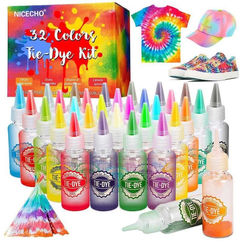 新しい到着 120 Pcs Tie Dye Squeeze Pop Bubble Simple Fidget