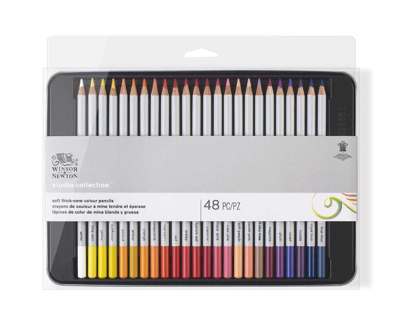  WILSHIN Colored Pencils 48 Count Artist Quality