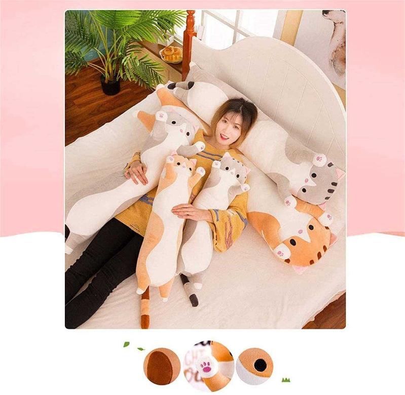 Boys（Panda,90cm/35.43） Girls Tangbaobao Stuffed Plush Toys Cute Panda Animals Hugging Pillows Gift for Kids 