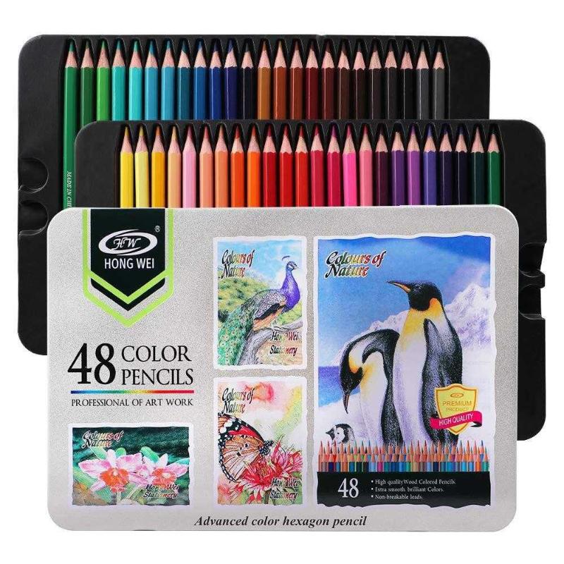 48-color Colored Pencils Set For Adults And Kids, Drawing Pencils