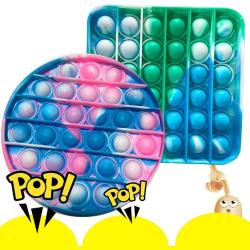 Antika - 2 Pack Push Pop Pop Popping Bubble Popit Popitz Fidget Sensory Toy Pop Game for Boys and Girls, Auti - kitantik - kitaLog