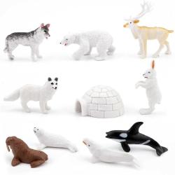 Gukasxi 10Pcs Polar Animals Figurines with Igloo for Kids Realistic Arctic  Animal Figürler Toy Plays - Antika ve Koleksiyon - kitantik |  #12782207001680
