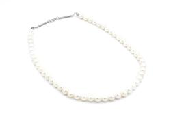 HAKİKİ DOĞAL BEYAZ İNCİ KOLYE 1.KALİTE 001