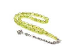 HAKİKİ USTA İŞİ ORİJİNAL ARPA KESİM DOMİNİK DAMLA KEHRİBAR TESBİH 14 GR 1.KALİTE