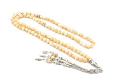 HAKİKİ DOĞAL 99 LUK KAHVERENGİ SEDEF TESBİH 1.KALİTE