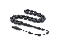 Antika - HAKİKİ KUSURSUZ USTA İŞİ SİSTEMLİ ALMAN SİYAH FİBER TESBİH ORTA BOY 001 - kitantik - kitaLog