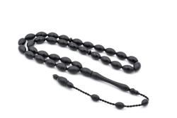 HAKİKİ KUSURSUZ USTA İŞİ SİSTEMLİ ALMAN SİYAH FİBER TESBİH ORTA BOY 001