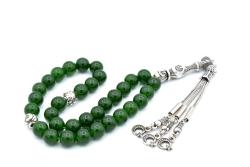 HAKİKİ DOĞAL YEŞİM TAŞI TESBİH 1.KALİTE DOĞAL TAŞ 001