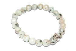 HAKİKİ DOĞAL FASET KESİM DENDRİTLİ OPAL TAŞI BİLEKLİK 1.KALİTE