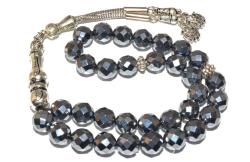 HAKİKİ FASET KESİM TERAHERTZ TAŞI TESBİH 1.KALİTE DOĞAL TAŞ SİTEDE TEK