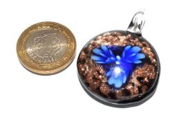 HAKİKİ İŞÇİLİKLİ MURANO CAM KOLYE UCU 1.KALİTE 012