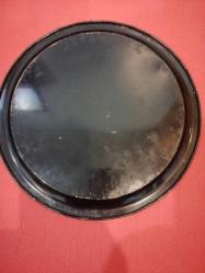 Antika Kurbağa prens resimli teneke tepsi.