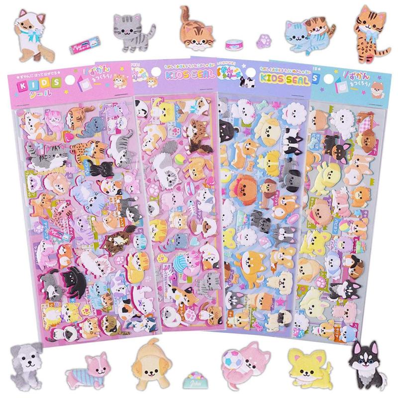 Scrapbook Stickers - 3D Cats