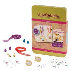 Antika - Craftabelle - Living Lockets Creation Kit - Locket Making Kit - 85pc Necklace Set with Charms and Be - kitantik - kitaLog